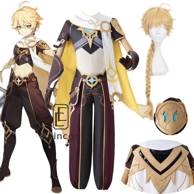 Игра Genshin Impact Traveler Aether Cosplay Costum