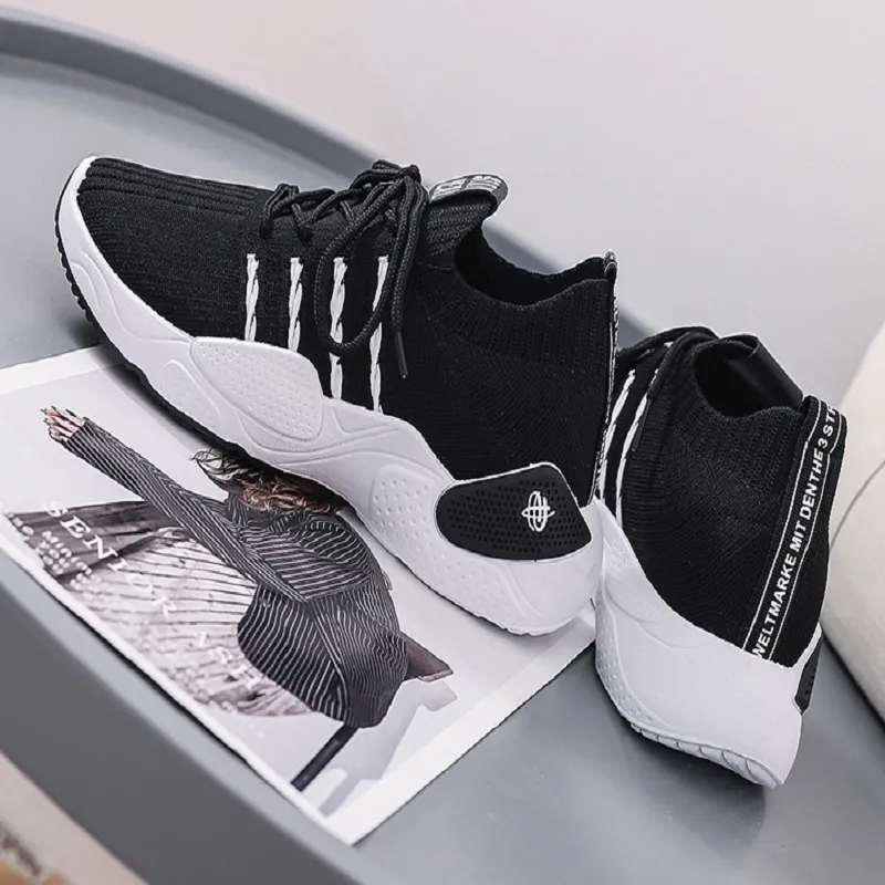 Black and white runners womens on sale