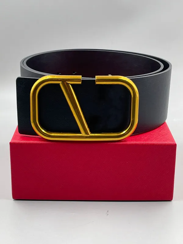 2021 men`s designer belt women`s leather leather black red big gold buckle classic leisure luxury belts and gift box