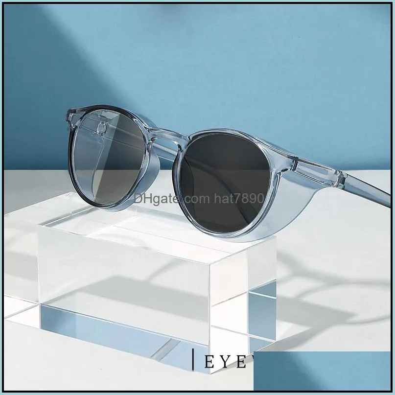 Sunglasses Light-sensitive Color-changing Round Frame Anti-blue Glasses Windproof Anti-fog Goggles