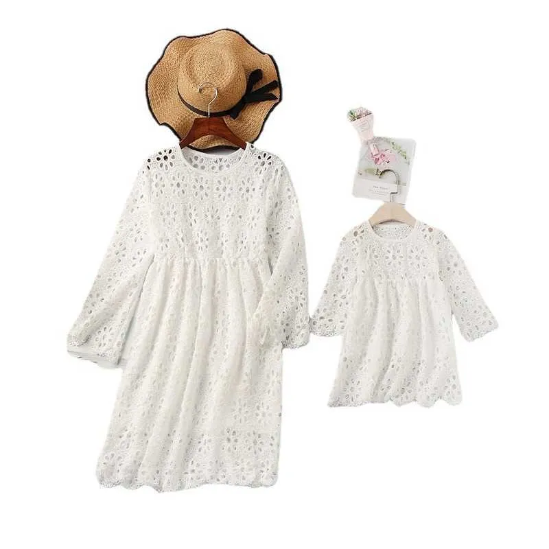knee length dresses for ladies Matching Mother Daughter Outfits, Mother Daughter Matching Dresses, Mommy and Me Outfits, Matching Outfits, Mommy and Me Dress, Ivory Lace, Dress L / main image 1