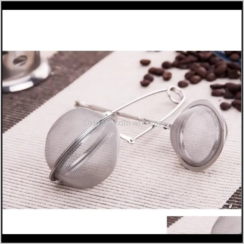 stainless handle creative new steel tea with bag spoon mesh ball infuser strainers teakettles kitchen tools