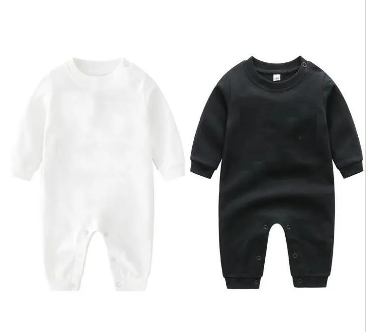 Spring Autumn Baby Boys Girls Long Sleeve Rompers Sp￤dbarn Bomull Tecknad bj￶rn Jumpsuits S￶ta sm￥barn