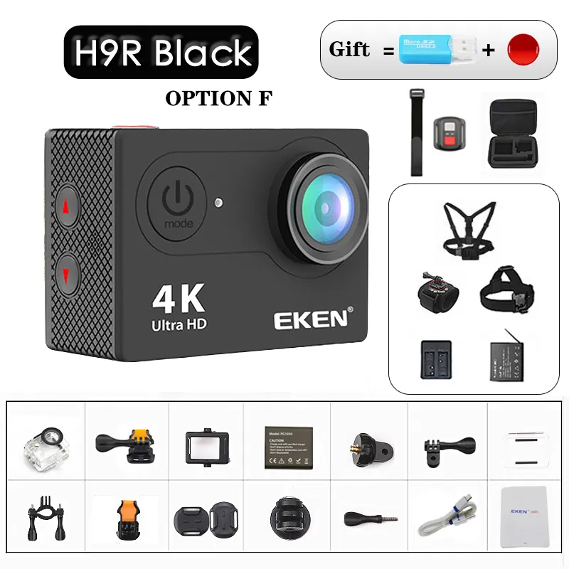 Action Câmera EKEN H9 Ultra HD 4K A PROVA D'ÁGUA