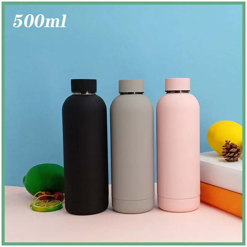 500ml tasses d'eau de sport isolées sous vide 304 en acier inoxydable extérieur bouteille d'eau portable étanche flacons thermos tasse H32W34F 133 Z2