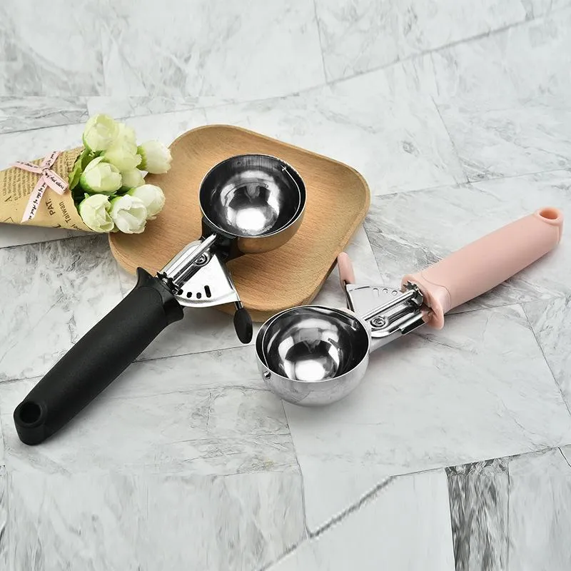 High Quality Stainless Steel Ice Cream Tools Scoop Fruit Digging Ball Scoop Household Gadgets Kitchen Dining Bar DIY GH0032
