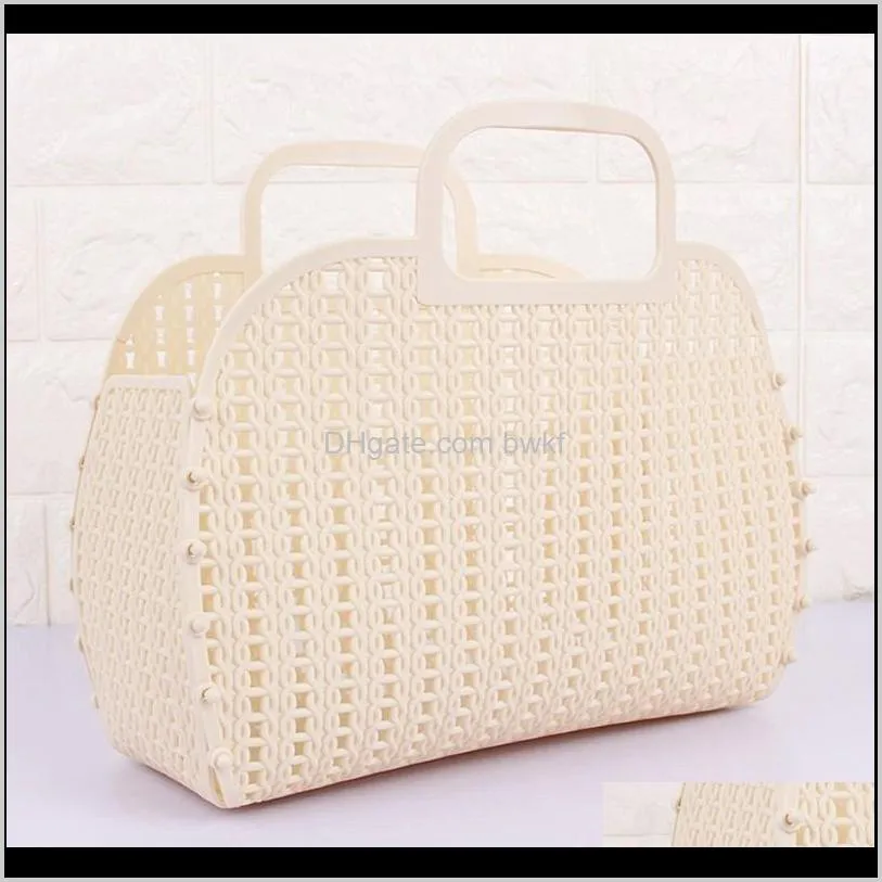 fashion folding storage basket colorfulplastic portable kitchen bathroom bath basket bathroom accessories organizers