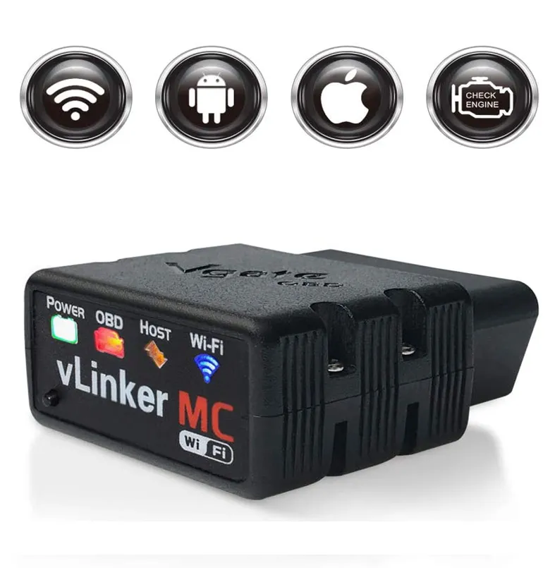 Vgate vLinker MC WIFI Bimmercode Tool ELM327 iCar Pro V2.2 OBD2 Code Reader Diagnostic Scanner FORScan for iOS Android and Windows