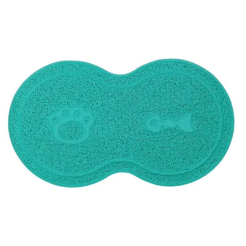 Lits pour chat meubles 2021 modèles d'explosion fournitures pour animaux de compagnie 8 mots PVC Simple conception antidérapante tapis de litière multifonctions napperon