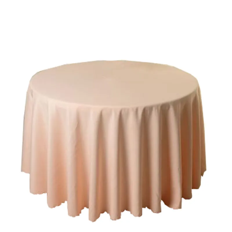 Round-Tablecloth-Wedding-White-Hotel-Table-Cloth-Table-Cover-Overlay-tapetes-nappe-mariage-Tablecloth-Polyester