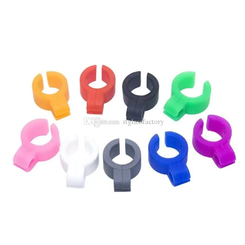 Other Smoking Accessories Colorful Silicone Cigarette Joint Ring Finger holder Gift For Man Women