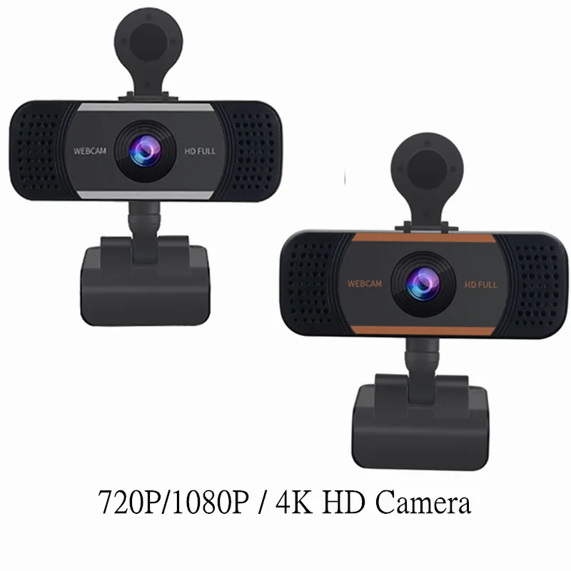 Full HD 720P / 1080P / 4K Webcam Webcam PC Web Telecamera con microfono fotocamere girevoli in diretta Videochiamata