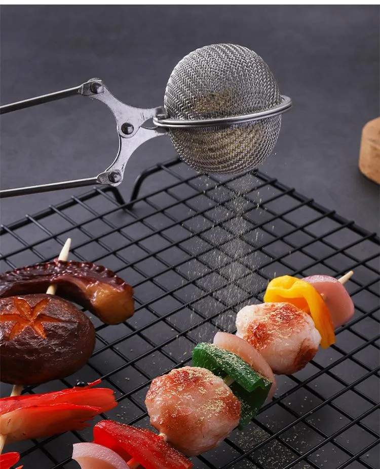 DHL Stainless Steel Tea Infuser Creative Sphere Mesh Tea Strainer Coffee Filter Handle Tea Ball Diffuser Strainers Kitchen Tool DH8886