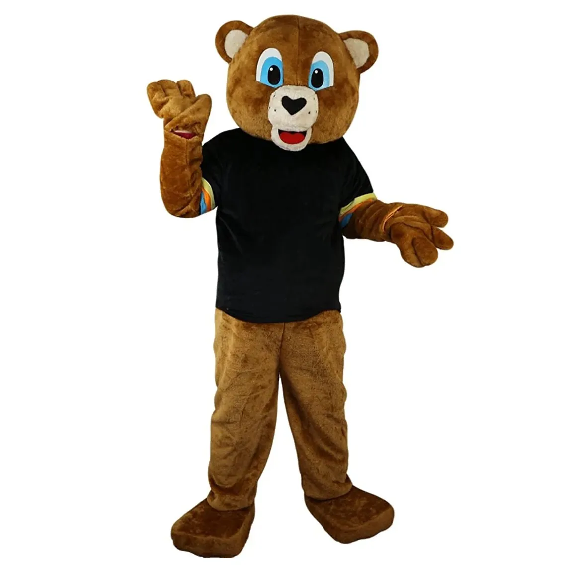 Costume da mascotte orso carino di Halloween Personaggio a tema anime dei cartoni animati di alta qualità Formato adulto Costume da festa di compleanno di carnevale di Natale