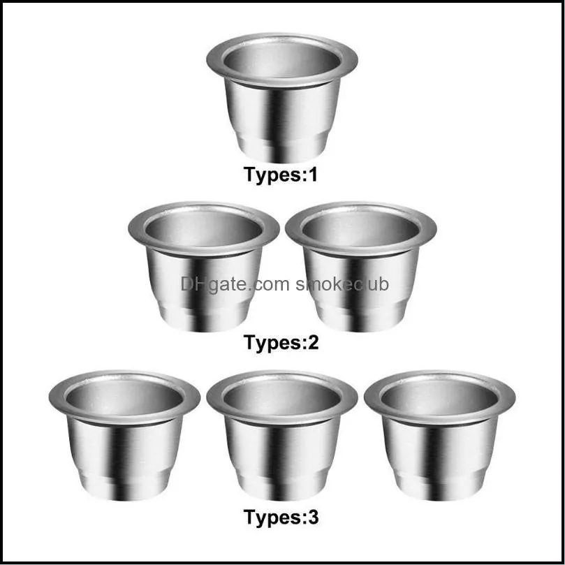 Coffee Filters Filter Set Office Accessories Draining Cup Home Stainless Steel Reusable Pots With Foil Lid Refillable Drinking