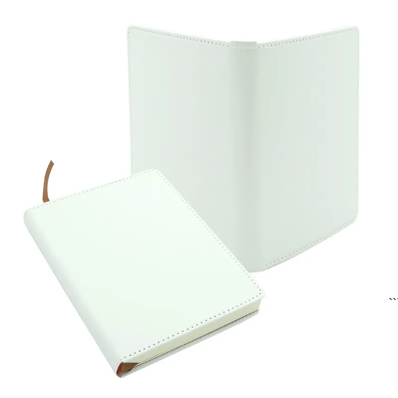 A4 A5 A6 Sublimation Blank Journal Notepads Plain White Heat Transfer Customized Printing Notebook sea shipping RRB13741