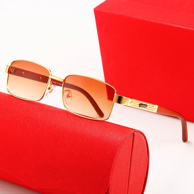 Stylish Unisex Designer Rectangle Sunglasses Mens Gold And Silver