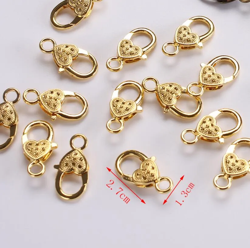 50PC Metal Pendant Clasp Connectors Bails for Jewelry Making Necklace Pinch  Clip