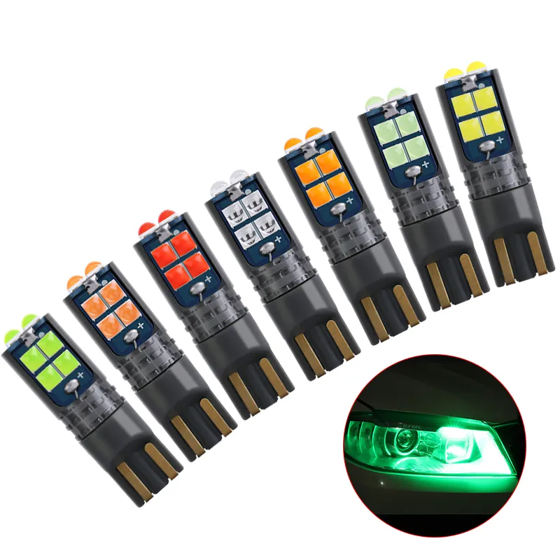 2 قطع T10 W5W 3030 10SMD أدى ضوء 194 168 السيارات الصمام سيارة الداخلية ضوء لوحة قبة القراءة مصباح مصباح ضوء سوبر مشرق الأبيض