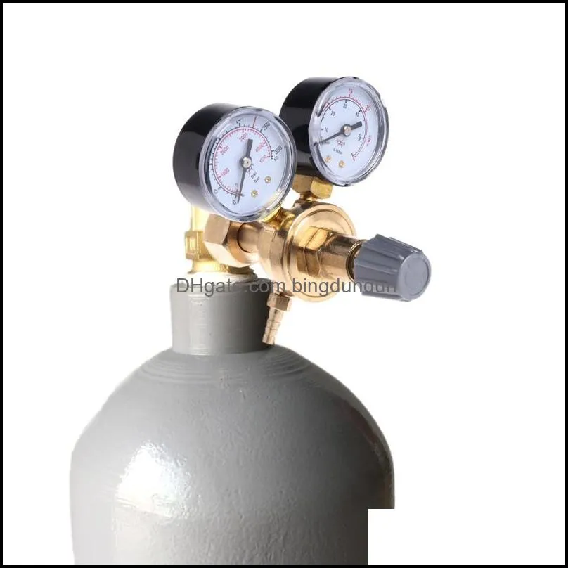 0-30Mpa Argons CO2 Mig Tig Flow Meter Gas Regulators Flowmeter Welding Weld Gauge Argon Regulator Pressure Reducer