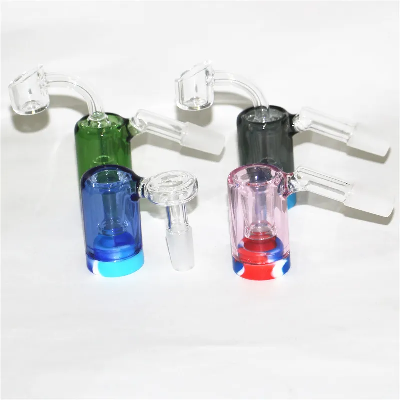 glass oil reclaim catcher 14mm female reclaim catchers for smoking water bong 45&90degree heart shape dab rigs