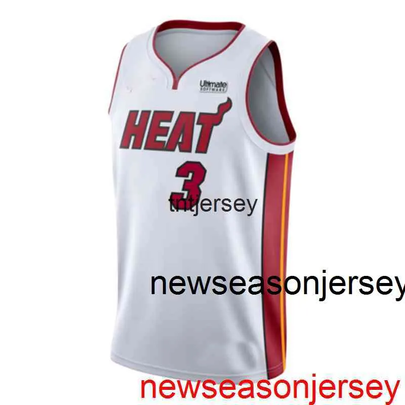 Goedkope Custom Dwyane Wade Wit Swingman Jersey Gestikt Heren Dames Jeugd XS-6XL Basketbal Jerseys