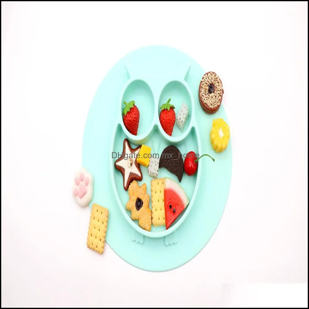 Baby Feeding Suction Plate Newborn Silicone Tray Vajillas Plato Infant Dishes Pratos Kid Eating Bowl Placemat Infantil Drop Ship