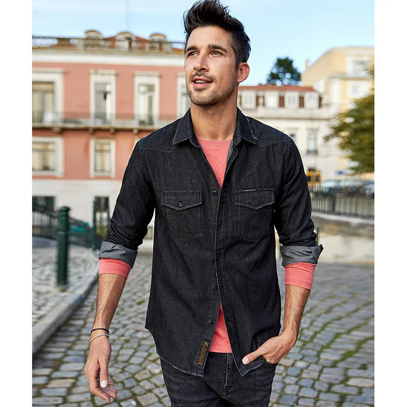 Best Fitted Denim Shirts For Men | Tapered Menswear