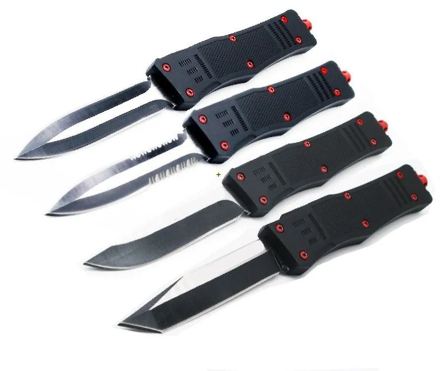 A161 Red Devil Demon Double Action Tactical Autotf Mes Pocket Folding EDC Camping Knifes Hunting Nutt Pocket Tool