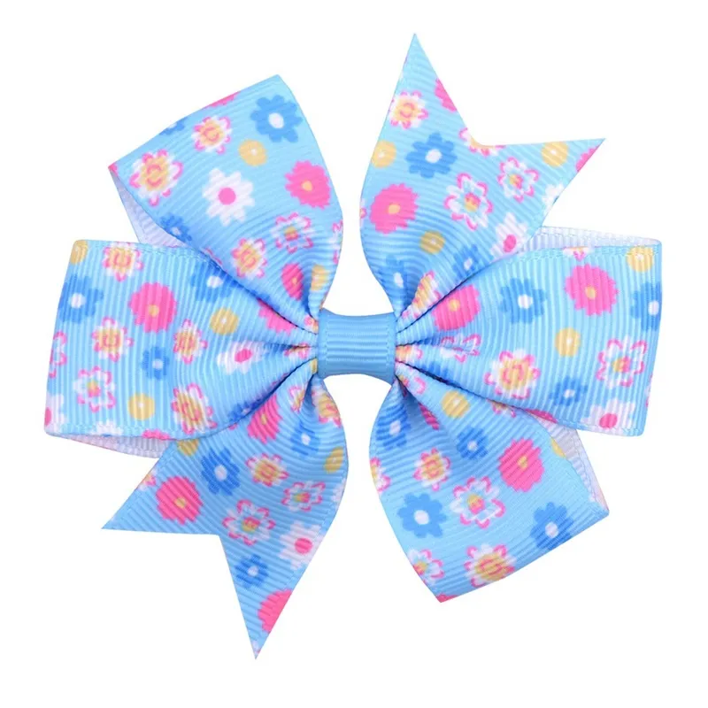 20 Colors Hair Bows 3.2 inch Bow Flower Design Girl Clippers Woman Fashion Lovely Girls Hairs Clips Hair Accessory 496 K2