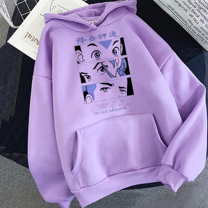 Mens Avatar Purple Graphic Hoodie Set The Last Airbender Fire Nation Characters Harajuku Style Anime Clothes For Casual Hip Hop Streetwear From Vikey18 Vendor 20.21 DHgate.Com