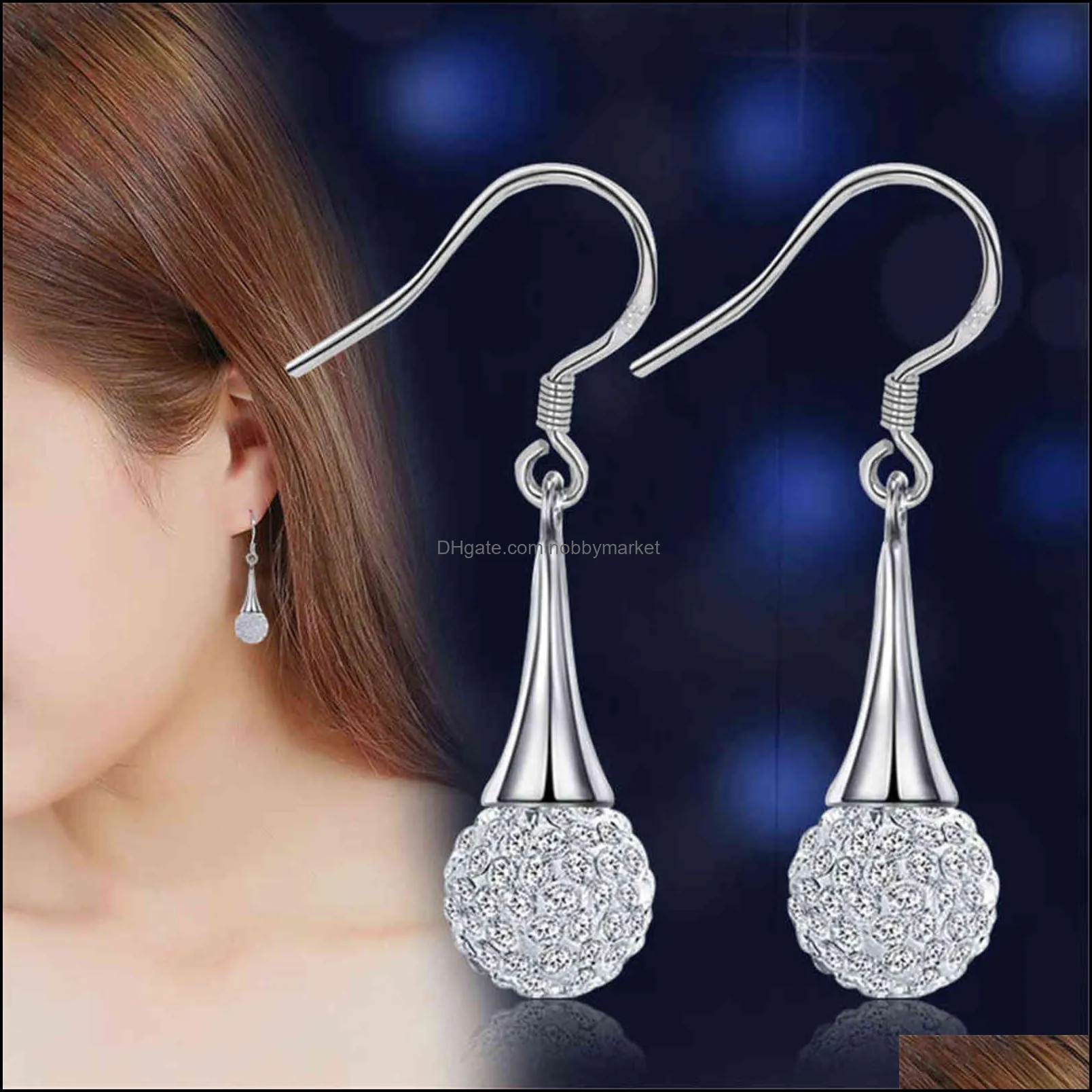 Nehzy 925 Sterling Silver New Jewelry Shambhala Luxury Zirconia Female Popular Original Brand of High-end Vintage Stud Earrings