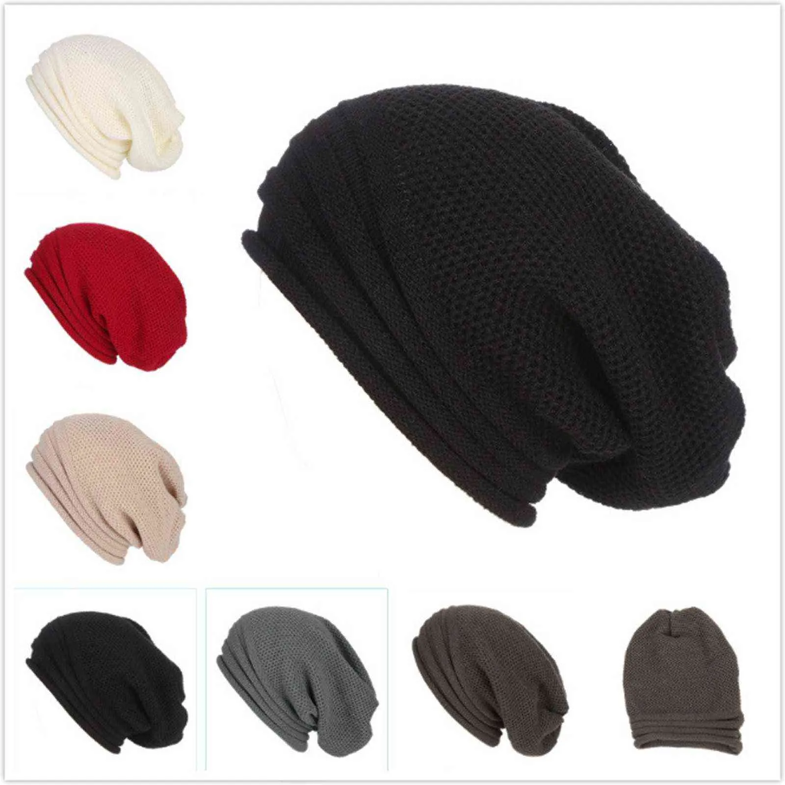 ホットセラーの冬の帽子本物のウサギの毛皮の冬の帽子のための女性のファッションの暖かいビーニーの帽子女性の固体成人カバーヘッドキャップ＃25 y21111