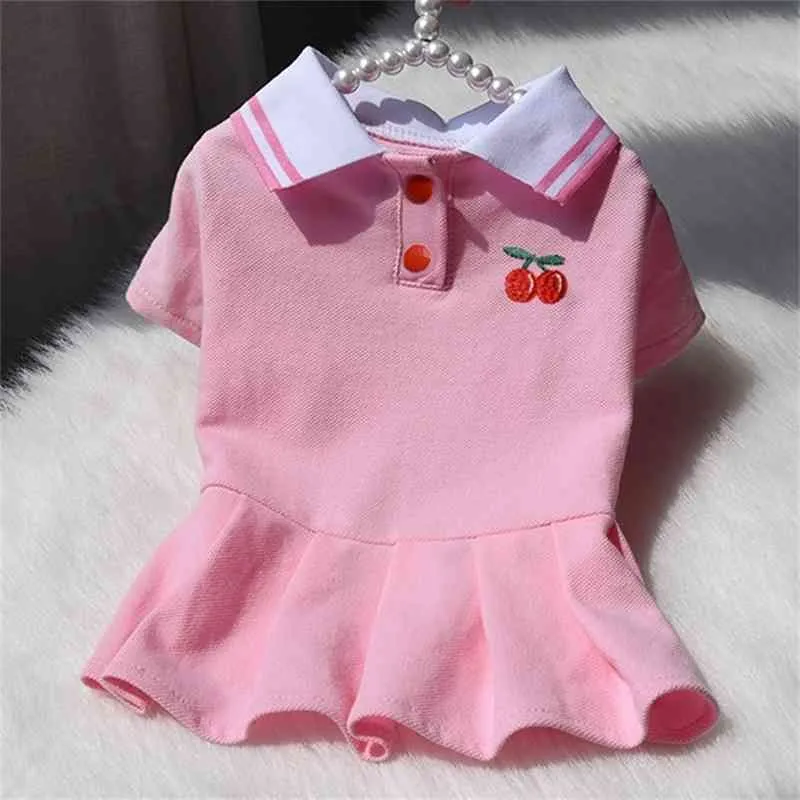 Kleding Zomerjurk Kat Chihuahua Yorkshire Puppy Kleine Hond Kostuum Prinses Rok Poedel Pommeren Schnauzer Apparel Y200922