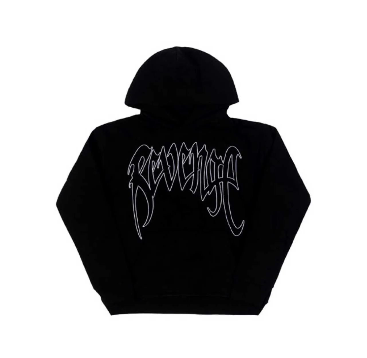 Flaneur wraakstijl sweatshirt met capuchon geborduurd losse trui jas voor mannen