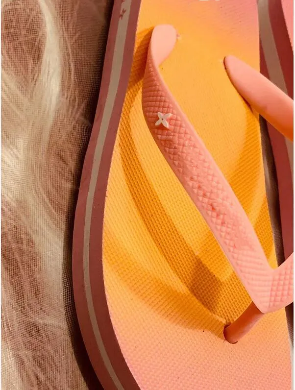 Fashion Slippers Gradient Summer Sandals for Men and Women Beach Shops Non-slip Flip-Flops 35-41