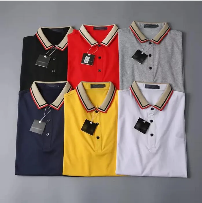 Mode Designer Polo Shirts Hommes T-shirt à manches courtes Original Chemise à revers d'origine Veste pour hommes Veste Sportswear Costume de jogging No.5s