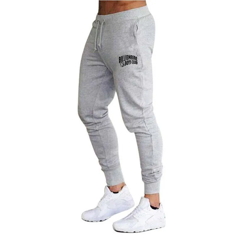 Mens Elastic Cotton Joggers For Casual Fitness And Bodybuilding