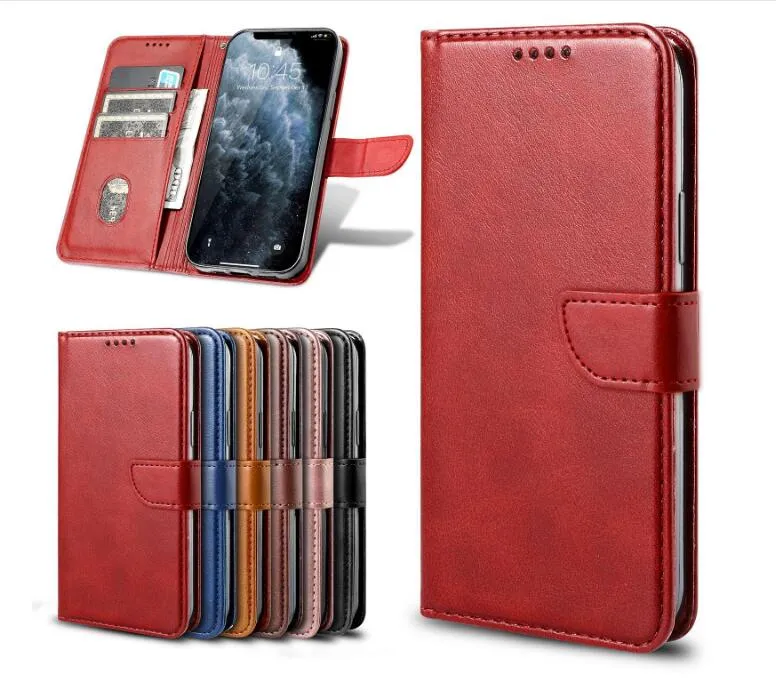 Leather Wallet phone Cases Magnetic Card Holder Case For iPhone14 13 12 Pro Max 6 7 8 Plus 11 XR Samsung S20 S21 Note 20 A22 A32