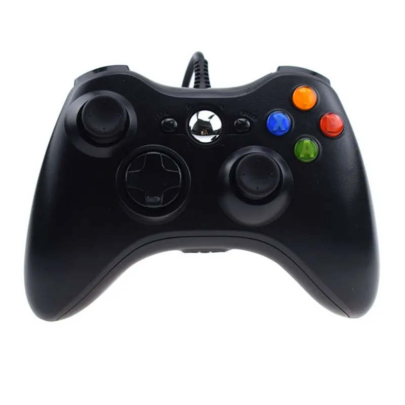 USB trådbundna spelkontroller Gamepad Joystick Game Pad Double Motor Shock Controller för PC/Microsoft Xbox 360