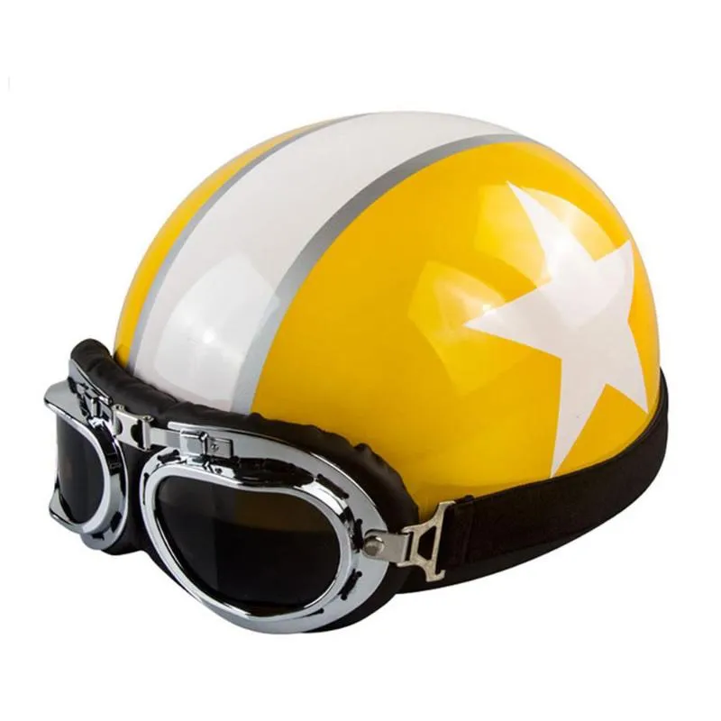Motorfietshelmen Unisex Helm voor Mannen en Dames Capacete Moto Vintage Racing Racing Motor Casco Para Cascos