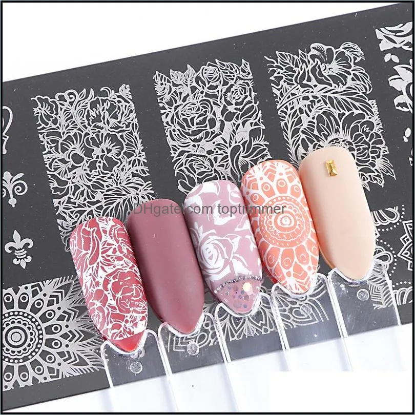 Nail Stamp Plate Stencils Nail Art Stickers Snowflake Flower Animals Letters Owl Gel Polish Stamping Templates DIY Nail Art Manicure