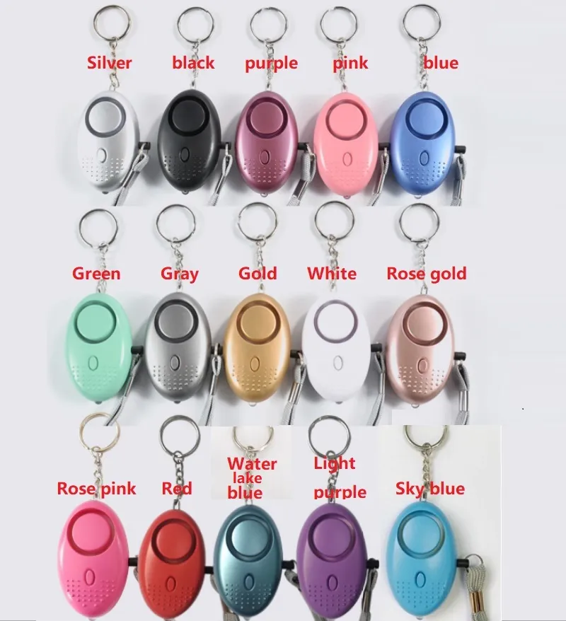 130db Egg Shape Self Defense Alarm systems Girl Women Security Protect Alert Personal Safety Scream Loud Keychain Alarms