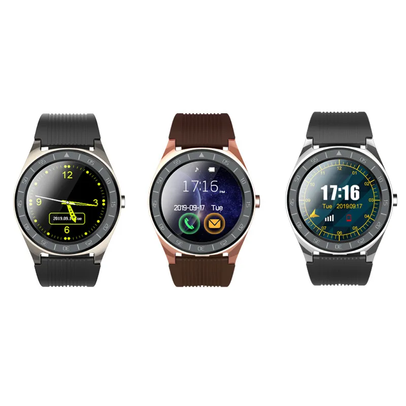 V5 Smart Watches Bluetooth 3.0 Trådlös SmartWatches SIM Intelligent Mobiltelefon Klocka Inteligente för Android Mobiltelefoner med låda