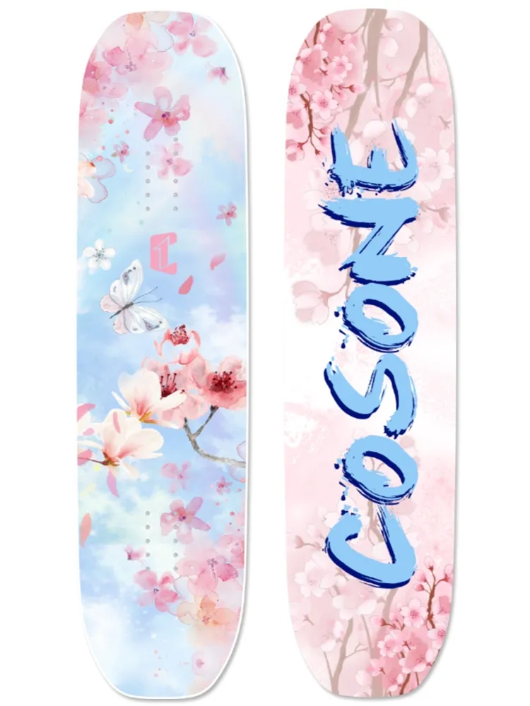 Winter Snowboard Beginner gear Peach ski Pink Cherry Training Snowboarding Custom Single skis Double Board