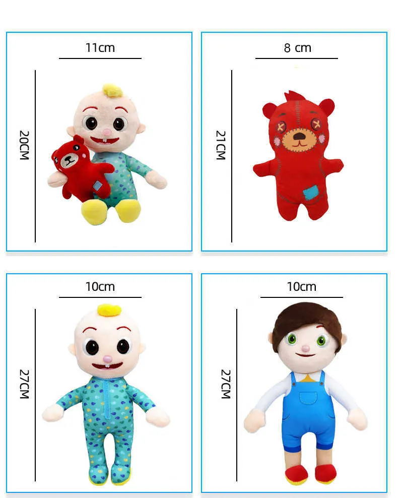 ₩14,365에서 JJ 장난감 뮤지컬 베이비 음악을위한 부드러운 봉제 인형 Barbie Doll 가족 키즈 장난감 생일 선물 애니메이션 플러시 DHgate