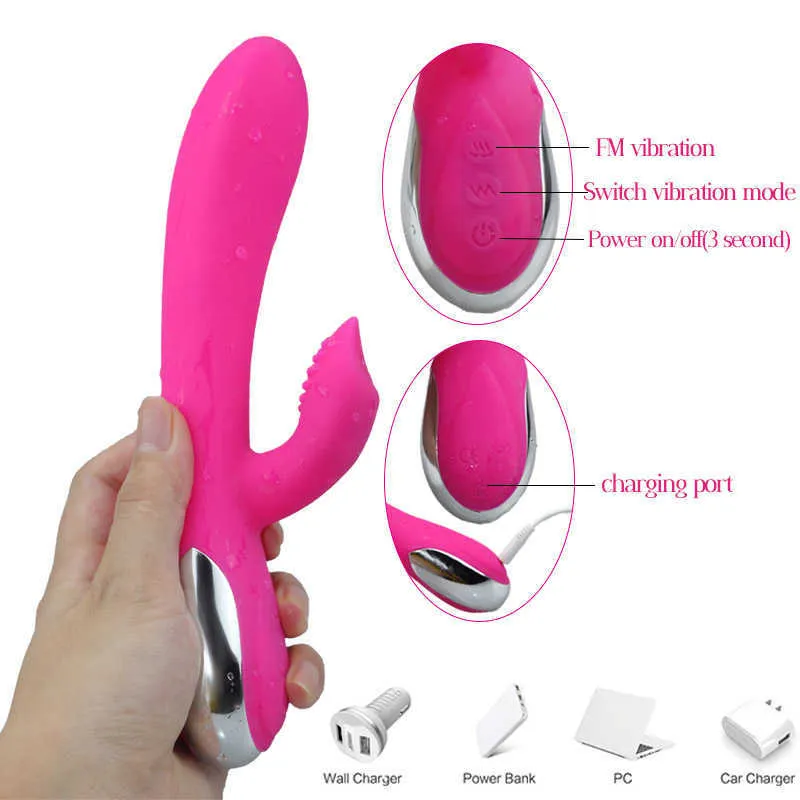 Vibromasseur lapin point G à 10 vitesses, jouets pour femmes, gode vibrateur pour femmes, produits Sexy pour Clitoris, jouet exotique pour adulte