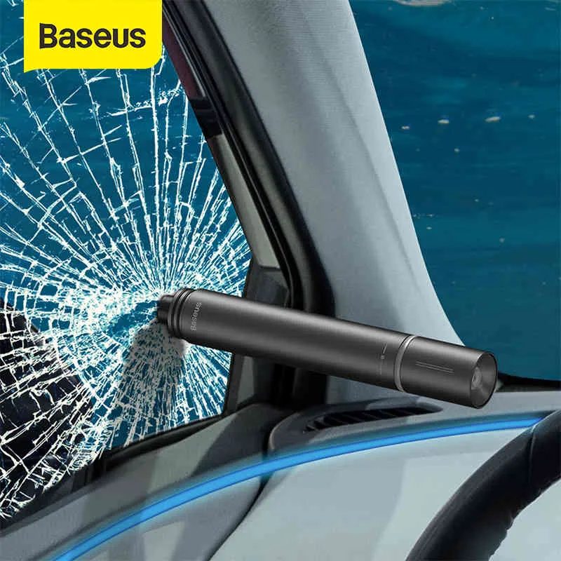 Basis Window Glass Breaker met zaklantaarn voor Auto Seat Riem Snijder Legering Autoverveiligheid Hamer Noodsit Tool Accessoires