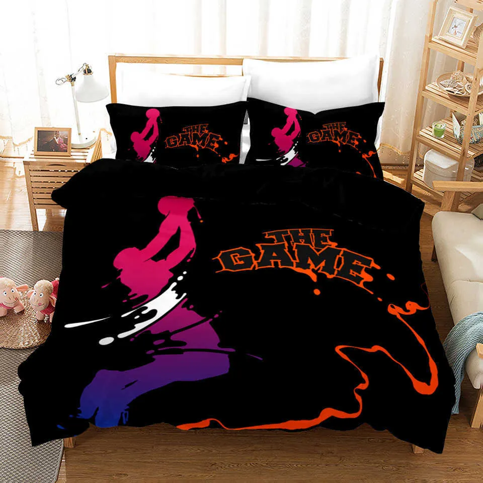 Basketball Halloween Bedding Kids King Queen Duvet Cover 3d