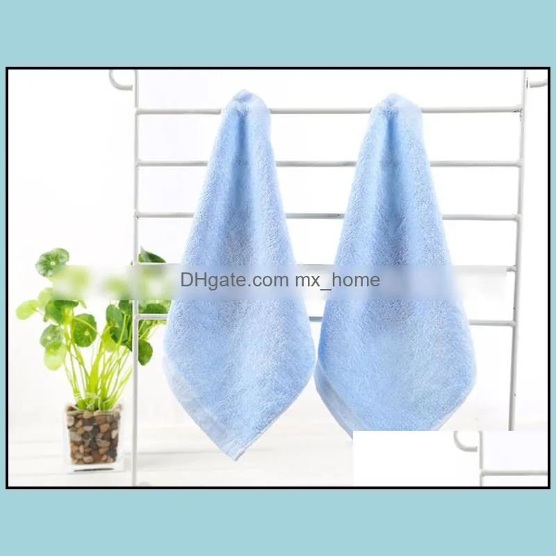 Infant Towels Soft bamboo fiber Baby handkerchief kids Bibs Washcloth Wipes 5 colors 25*25cm Z4617